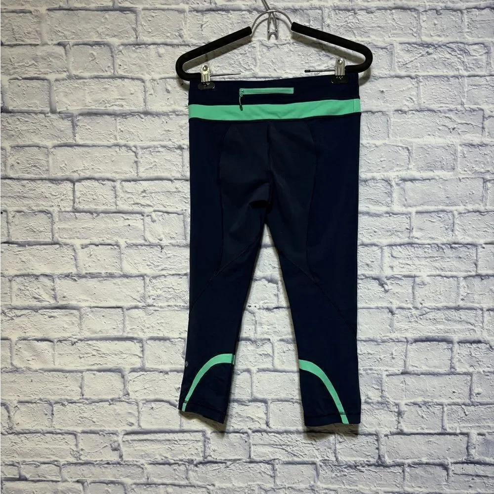 Lululemon Run Inspire Crops navy/teal